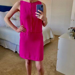 Olivaceous Silk Hot Pink Dress (WORN ONCE)